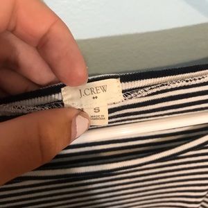 J. Crew Tops - (4/$15)Jcrew black and white striped T-shirt! J. Crew Tops - (4/$15)Jcrew black and white striped T-shirt!